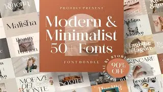 SALE! Mega Bundle 50+ Modern Font! Font Free Download