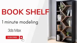 Book Shelf modeling professional approach in 3ds max | interior design Arch viz AutoCAD #3dsmax #3d