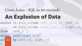 Cross joins - SQL in 60 seconds 