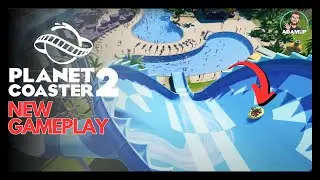 Planet Coaster 2 New Gameplay DEEP DIVE | NEW Pathing System | Waterslides | Resizable Scenery