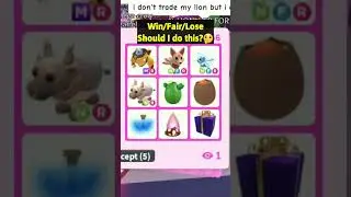Trading My NEON SHARK In Adopt Me! Win/Fair/Lose🤔 
