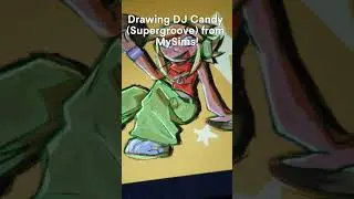 DRAWING DJ CANDY SUPERGROOVE FROM MY SIMS !!!