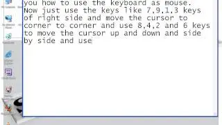 use keyboard as mouse