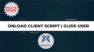 OnLoad Client Script | Glide User | ServiceNow Scripting