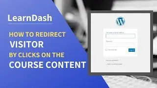 How to redirect visitor by clicks on the course content table?