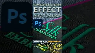 Embroidery Effect Photoshop Action🧵 | #Shorts