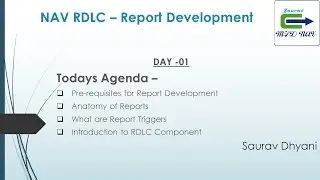 Day 01 - How To Develop  RDLC Report in Microsoft Dynamics NAV  - Introduction