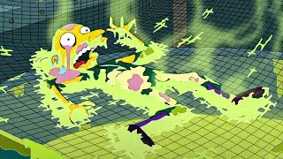 The Simpsons - Mr. Burns falls into acid 500% slower