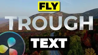 FLY TROUGH 3D TEXT in Davinci Resolve | Tutorial