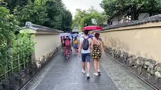 One Rainy Day in Kyoto, Japan - Traditional Shops and Houses Walking Tour