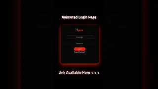 Login Page Using HTML & CSS || Animated Login Page HTML & CSS || CODERS CROWD