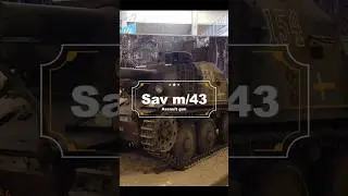 Sav m/43, small light tank, huge cannon.