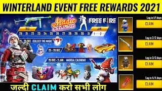 Free Fire Winterland Event | How To Claim Winterland Event Free Rewards | FF Winterland Event 2021
