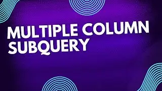 Multiple Column Subquery