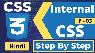 03. Best CSS Tutorial In Hindi | Internal CSS In HTML In Hindi | CSS Internal Style Sheet Hindi