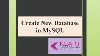 MYSQL | How to Create New DATABASE | How to Create TABLE(data) in MySQL Server using MySQL Workbench