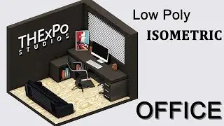 Isometric Office | Low Poly | Cinema 4D Tutorial