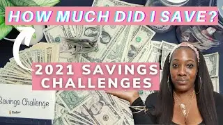 ✨ 2021 SAVINGS CHALLENGES COMPLETED 💵 $5 & $1 CHALLENGE,  52 WEEK CHALLENGE💵HOW MUCH DID I SAVE?✨