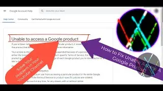 Unable to access a Google Product #Google #problem #Google Account #error