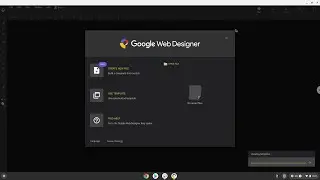 How to install Google Web Designer on a Chromebook