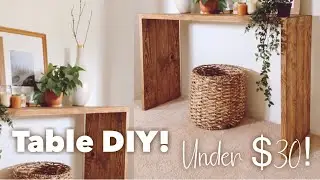 ROOM DECOR ON A BUDGET | DIY ENTRYWAY CONSOLE TABLE UNDER $30 | DECOR STYLING | ROOM MAKEOVER | DIY