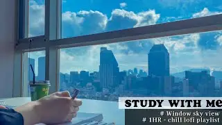 🎧 Chilling Lofi music ver. 1HR STUDY WITH ME 🎧 l REAL TIME & REAL SOUND l lofi study playlist