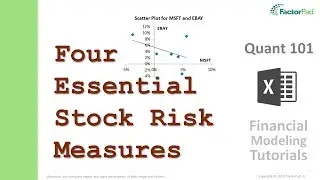 Calculate four measures for stock risk analysis in Excel - Financial Modeling Tutorials