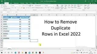 How to DELETE duplicate rows in excel | Deleting Duplicate values in EXCEL