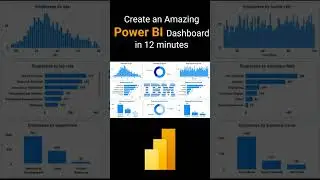 Create an Amazing Power BI Dashboard in 12 minutes | IBM HR Dataset #shorts