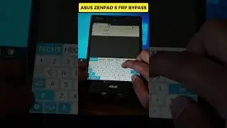 ASUS ZENPAD S FRP BYPASS  #asus #frp #frpbypass