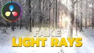 How To Create Fake Light Rays | DaVinci Resolve Fusion Tutorial