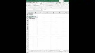 Easy way to create multiple Worksheets in one second in #excel #shorts #short