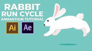 Rabbit run cycle Animation Tutorial || After Effects Tutorial