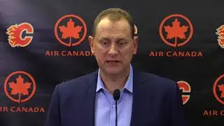 Flames GM Brad Treliving speaks on Russell trade