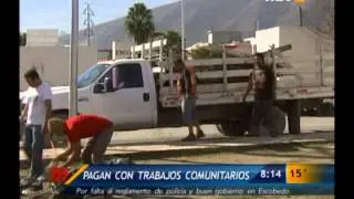 Las Noticias - Pagan con trabajo comunitario las multas