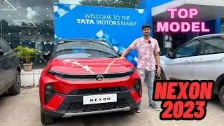 2023 Nexon Facelift Top Model- Red & purple color Review