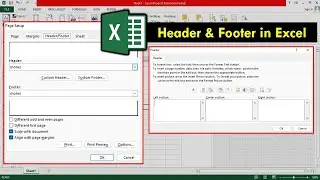 How to Add Header & Footer in MS Excel Document