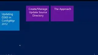 ConfigMgr CB and 2012 O365 Deployment and Updating