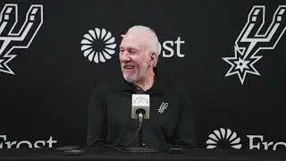 2023-24 San Antonio Spurs Season | Gregg Popovich Media Availability vs Blazers, 1.26.2024