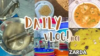 Pakistani Mom Full Day Busy Routine|Jaldi Handi bnany ka tarika|Daal+Chicken Recipe||Zarda Recipe.