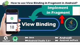 View Binding in Fragment in AndroidX | replace findviewbyid | Android Studio tutorial | Java | 2020