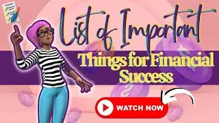 List of Important Things for Financial Success