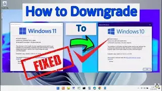 How to: Downgrade Windows 11 to Windows 10 | (Without Losing Data) ✓