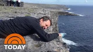 Dad With Fear Of Heights Is Determined To See The View From Irish Cliffs | TODAY