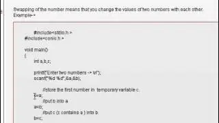 How to swap two numbers in C