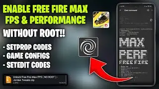 Unlock Free Fire Max FPS & Performance + Touch Boost | No Root - Fix lag & FPS Drop