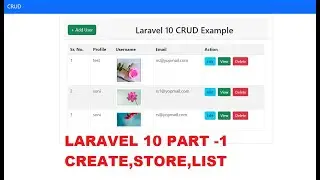 Laravel 10 CRUD part -1 create,list| Laravel tutorial | Laravel framework