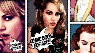 How to Make a Comic Book, Pop Art Effect From a Photo + PSD - Photoshop Tutorial