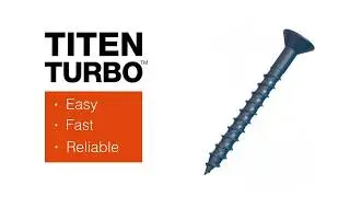 How to Install Titen Turbo™ Concrete and Masonry Screw Anchor