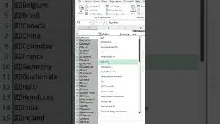 The Fastest Way To Collect Country Data In Excel @BrainUpp